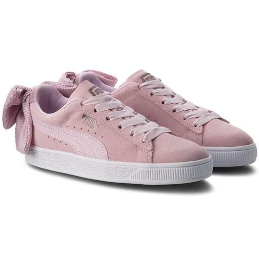Puma suede bow rose top