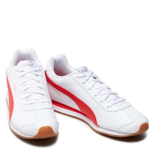 Sastre Pocos Marty Fielding Sneakers Puma Turin 3 383037 03 Puma White/High Risk Red • Www.zapatos.es
