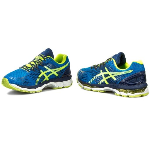Buty Asics Gel Nimbus 17 T507N Eletric Blue Flash Yellow Indigo