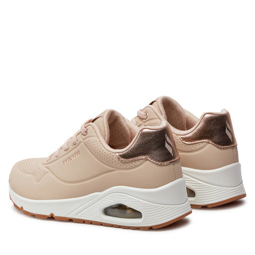 Sneakers Skechers Uno Shimmer Away 155196 NAT Rosa escarpe