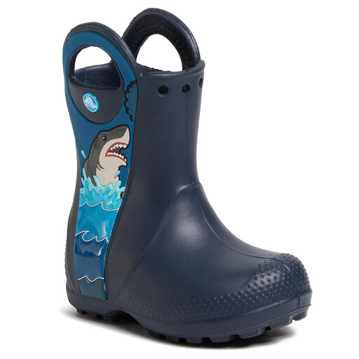 Bottes de pluie Crocs Crocsfl Shark Ptch Rain Boot B 206174 Navy