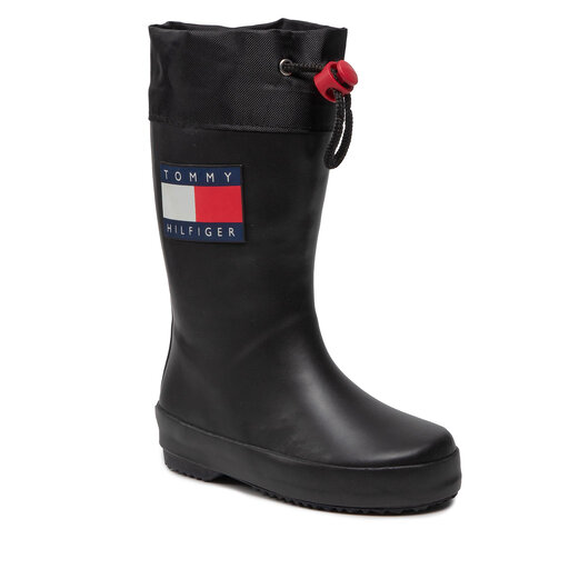 sponsored we rattle 0047 M Black 999 • Www.Alumix-dzShops - Cizme de cauciuc Tommy Hilfiger  Rain Boot T3X6 - Tommy Hilfiger organic blend cotton lightly lined bralet  in grey marl - 30766
