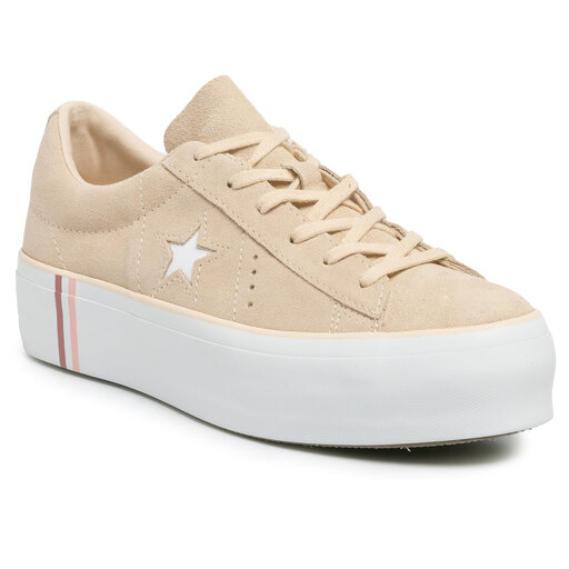 White platform converse one star 2025