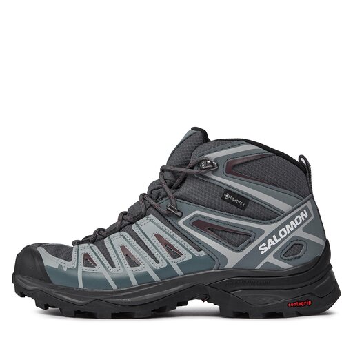 Scarpe da trekking Salomon X Ultra Pioneer Mid GORE TEX L47170500 Ebony Stormy Weather Wine Tasting