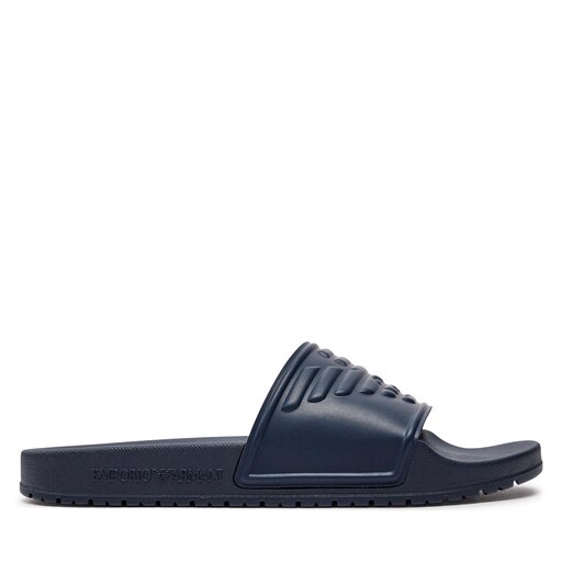 Mules sandales de bain Emporio Armani XVPS08 XN747 N151 Bleu marine chaussures