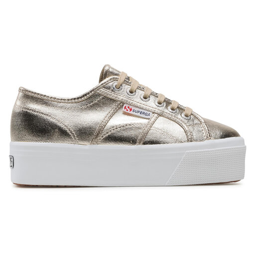 Superga hotsell gold platform