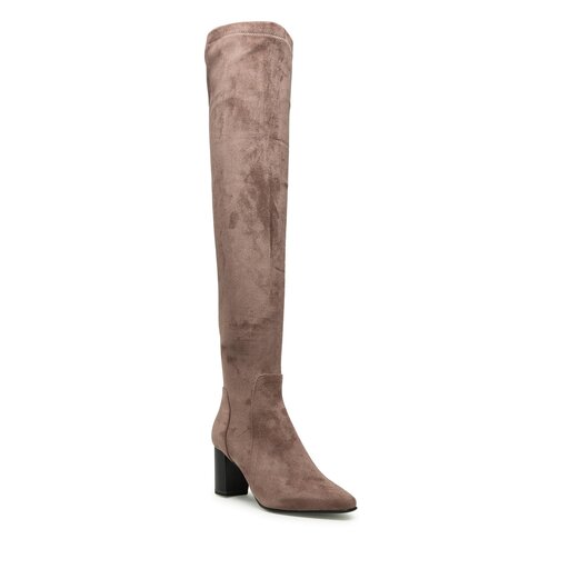 Knee High Boots Tamaris Overknee Stiefel Taupe Tamaris Overknees