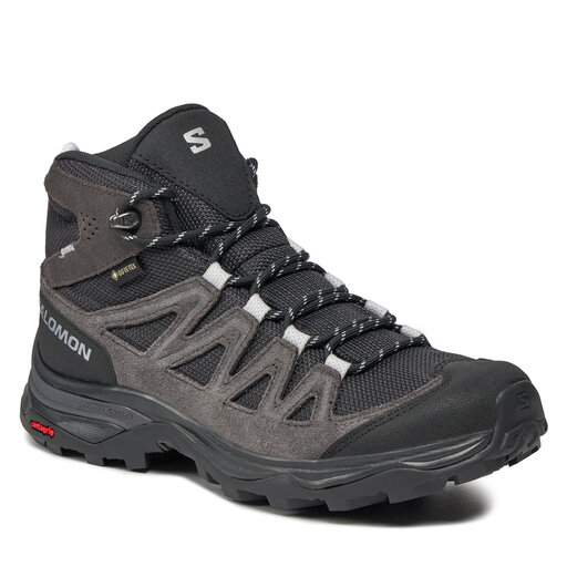 Salomon X Ward Leather Mid GORE TEX L47181900 Ebony Phantom Black evzuttya .ua