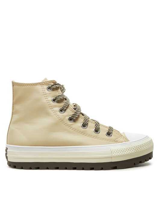 Converse chuck taylor all star lift ripple beige high top trainers store