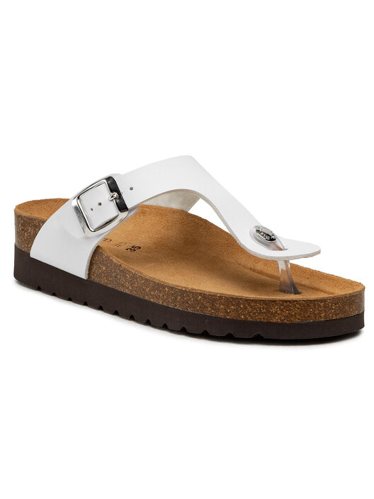 GRUNLAND HOLA CB0327 testa di moro ciabatte donna infradito birk pelle re-soft
