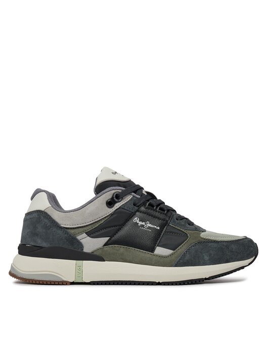 Pepe Jeans London Muse M Sneakers Homme - Baskets Cuir Confortables Avec Logo 1973