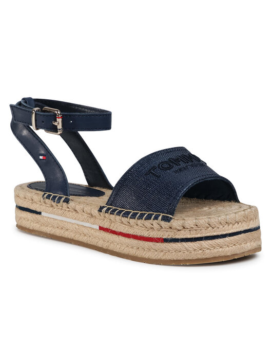 Alpargatas Tommy Hilfiger Tropical Fade Opened Espadrille FW0FW04964 Azul  marino