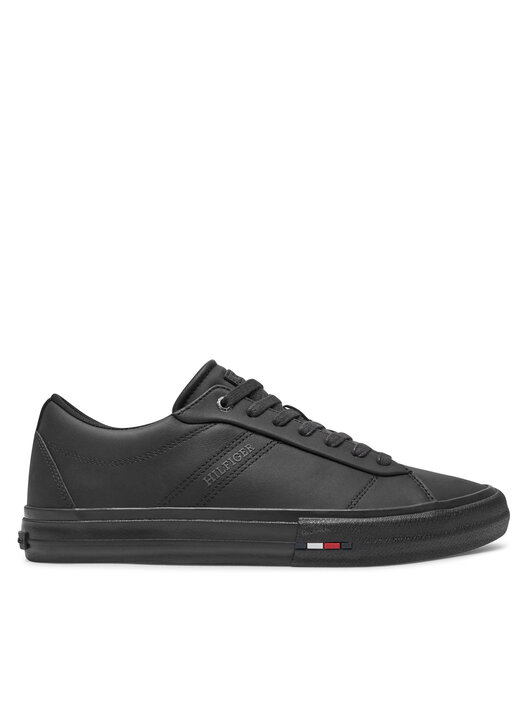 Zapatos vans color negro tommy hilfiger on sale