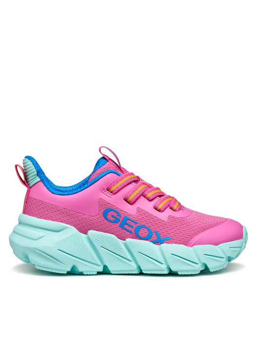 Geox Flexyper Fast Girl Sneakers voor meisjes, Roze geel, 35