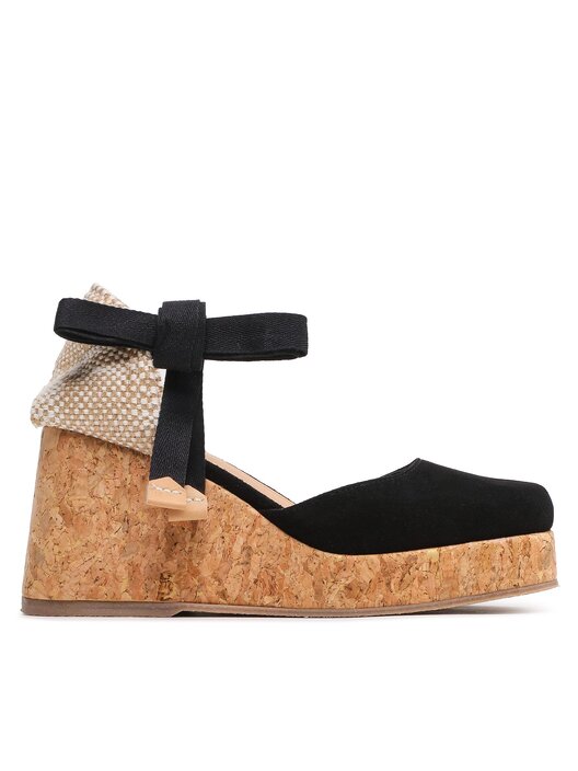Espadrilles Castaner Tina Cork 007 023075 100 Noir chaussures