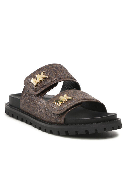 Klapki MICHAEL Michael Kors Stark Slide 40F1BAFA1B Brązowy