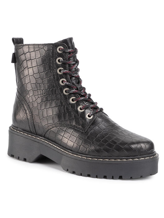 Schnürstiefeletten Bullboxer 364500E6L Schwarz