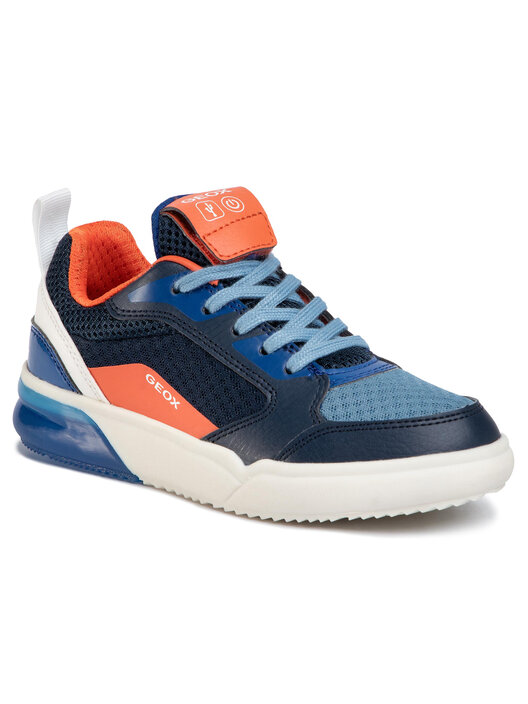 Baskets Geox J GRAYJAY BOY C Bleu