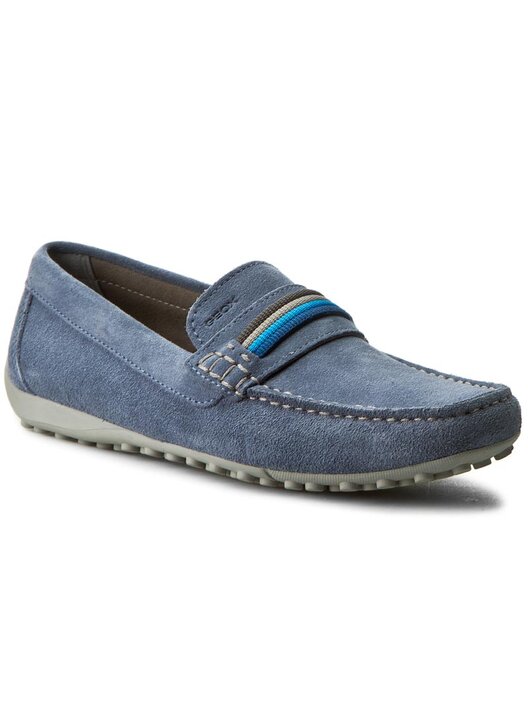 Mocassins Geox U Snake Moc F U7207F 00022 C4343 Bleu marine chaussures