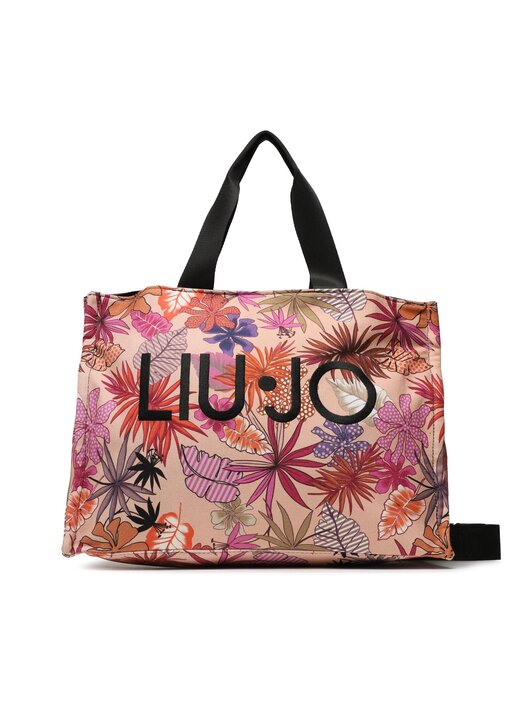 Kabelka Liu Jo L Tote Printed Canvas 2A3113 T5204 Ružová