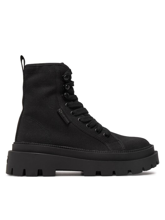 Schnurstiefeletten Superga Alpina Apex High 3051 S1171QW Schwarz eschuhe