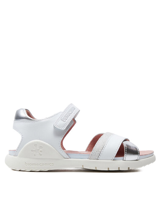 Sandali Biomecanics Per Bambine E Ragazze - In Pelle, Punta Bianca, Multicolore - Foto 5