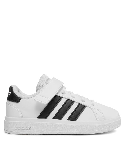 Adidas grand court white on white clearance