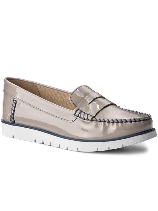 Mocassins Geox D Kookean F D724PF 00066 C1010 Gris chaussures
