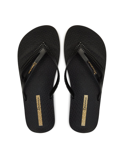 Ipanema Bossa Soft V Fem Infradito Donna - Materiale Sintetico, Plateau 2cm, Nero/Argento - Foto 5