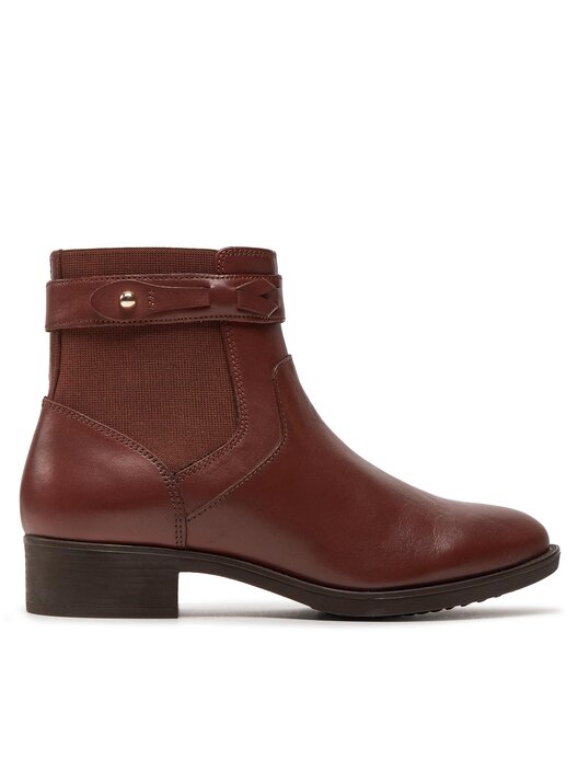 Stivaletti Donna Geox D Felicity G - In Pelle, Tacco Basso, Chiusura Con Cerniera - Foto 3