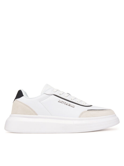 スニーカー JUST CAVALLI Woman Sneakers White 78RA3ST3ZPB00 003 JUST CAVALLI BUTY DAMSKIE FONDO RARI DIS. T02 BIAŁE 78RA3ST2
