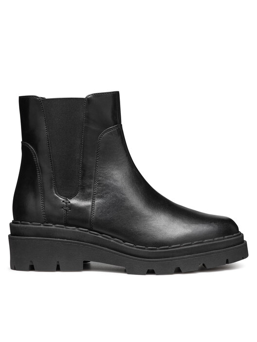 Bottines Chelsea Geox D Felleny D46XEC 043NH C9999 Noir chaussures