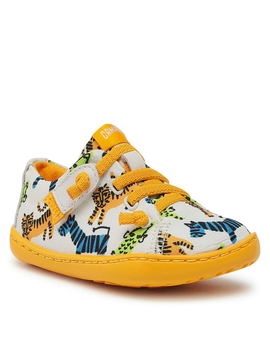 Scarpe Camper Peu Cami Per Bimbi 0-24 Mesi | Verde, Tessuto E Pelle | Suola In Gomma | Materiali Riciclati - Foto 4