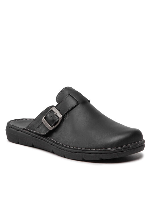 Zapatillas De Casa Grunland Para Hombre De Piel | Modelo CI2517 | Talla 41 | Color Negro