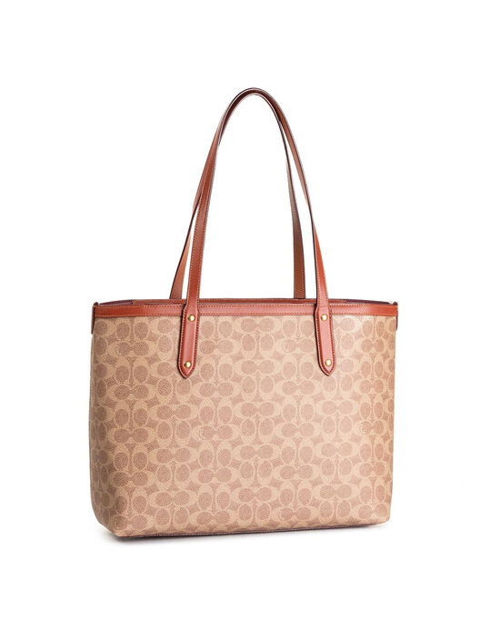 Coach::トップス:L[RESALE] ハイ ライン ハイ トップ スニーカー・シグネチャー キャンバス