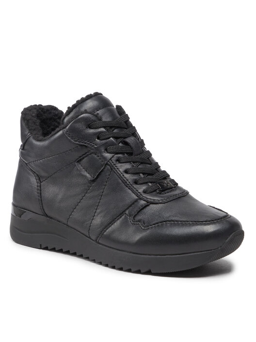 Botines De Tacón Caprice Para Mujer - Cuero, Cordones, Tecnología Climotion, Ancho G