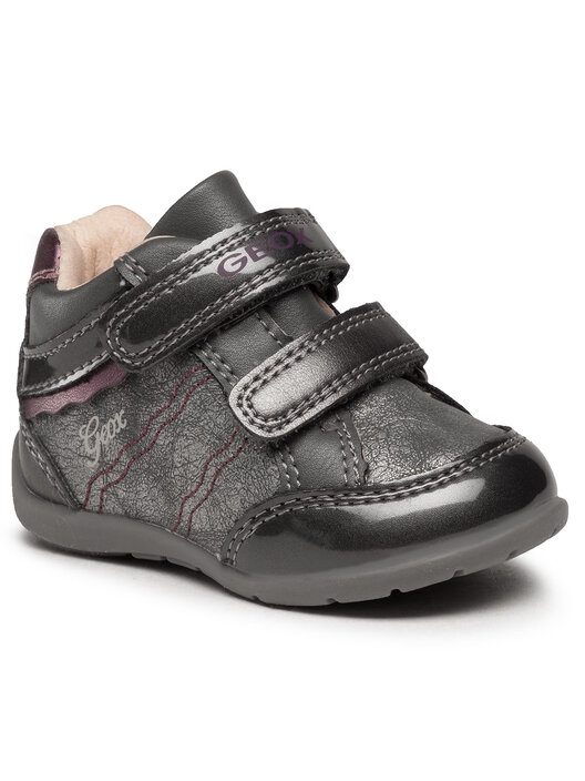 Geox B Elthan Girl B – Scarpe Da Ginnastica Bambina 0-24, Blu, Chiusura A Gancio, Suola TPU
