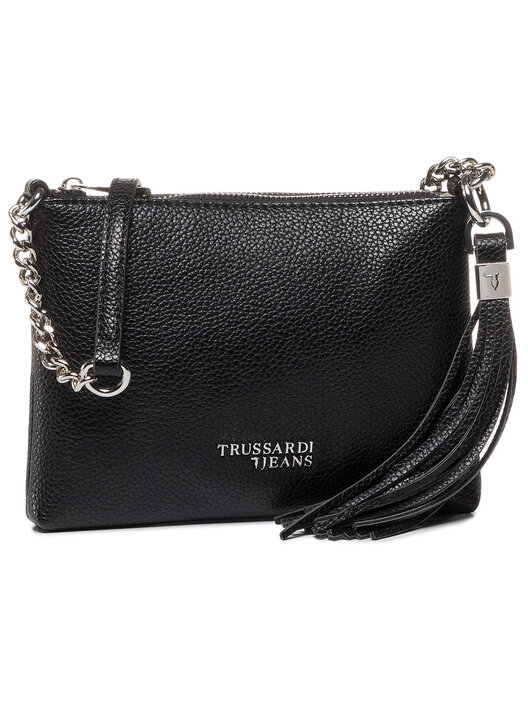 Borsetta Trussardi Iris Pouch Grained 75B00915 Nero
