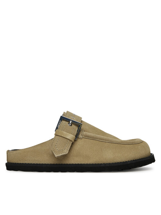 Bocciolo Ciabatte Uomo Aperte Incrociate Classiche Vera Pelle Made In - Foto 4