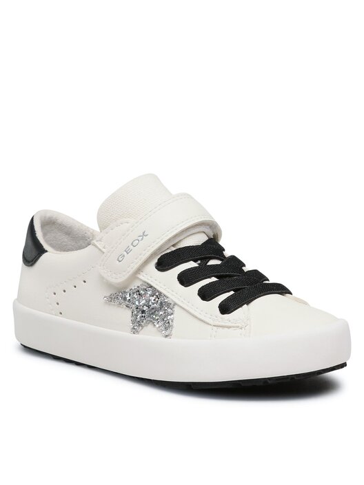 Geox Mädchen Sneaker J Kilwi Girl | Aus Synthetik & Textil, Mit Flachabsatz Und Zehenriemen – Bequeme Kinderschuhe