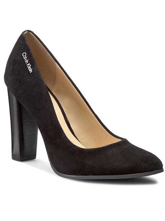 Escarpins Calvin Klein Jyler Kid Suede N11743 Noir chaussures
