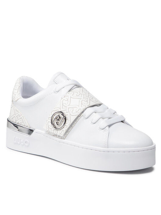 LIU JO SILVIA - SPREADING LAMINATED - Zapatillas - White/blanco