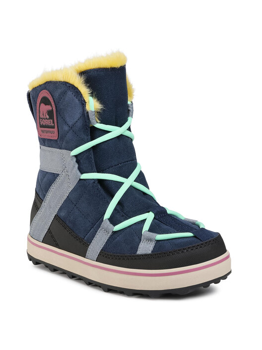 Śniegowce Sorel Glacy Explorer Shortie NL2079 Granatowy eobuwie