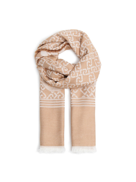 Sciarpa Liu Jo Donna Cammello Con Logo - Glamour Store - 4