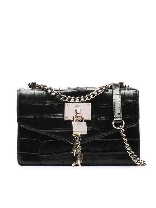 Sac a main DKNY Elissa Sm Flap Shoul R333PC81 Noir chaussures