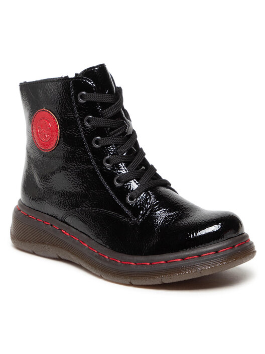 Shoe Schwarze Lack Boots Leather Boots Overknee Stiefel Plateau