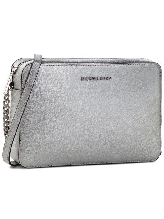 Handtasche MICHAEL Michael Kors Jet Set Travel 32H5MTVC7M Silberfarben eschuhe