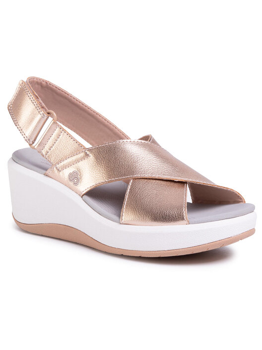 clarks step cali cove rose gold