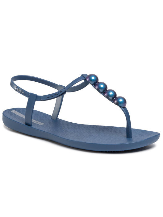 Tongs Ipanema Glam II Femme – Bleu Métallisé Élégant & Confortable, Style Brésilien Iconique