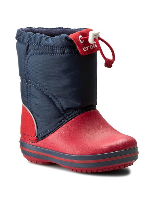 Schneeschuhe Crocs Crocband Lodgepoint Boot K 203509 Navy Red eschuhe
